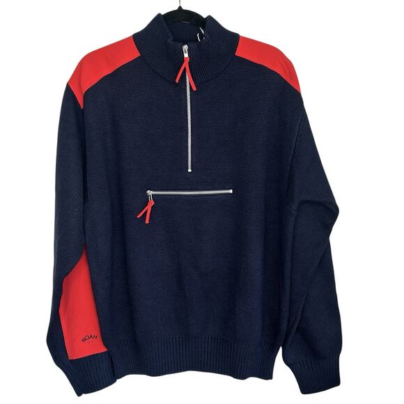 Puma X Noah Ski Sweater Wool Knit Streetwear Preppy Outdoors Men Large Retro NWT